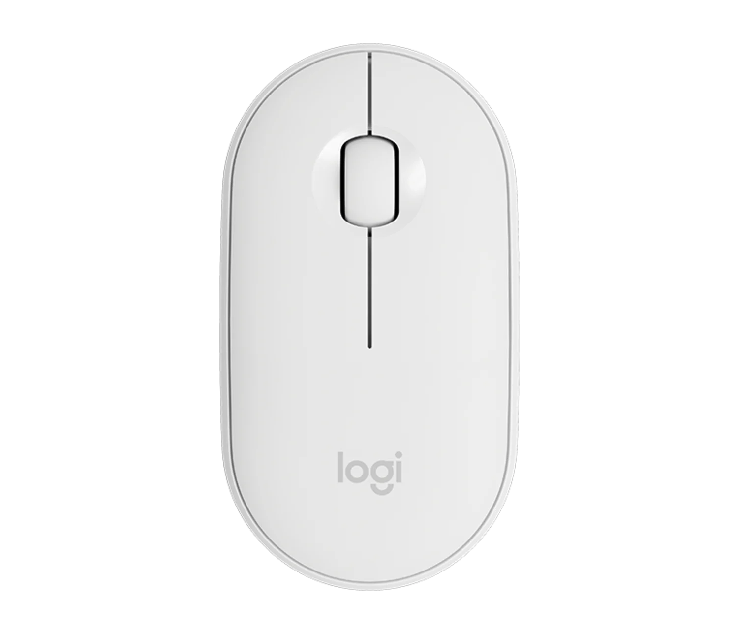 Mouse Logitech Pebble M350 sem fio - Branco (910-005770)