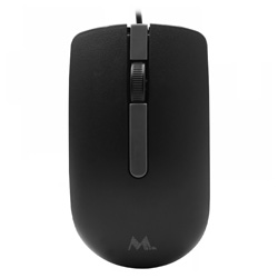 Mouse MTEK MS-307 USB - Preto e Prata