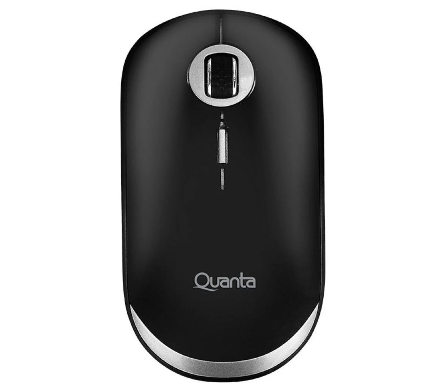 Mouse Sem Fio Quanta QTMS20 USB DE 1.600 DPI - Preto/ Cinza