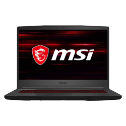 Notebook Gamer MSI GF65 / Intel core i5 9300H / 512GB SSD / 8GB RAM / Tela 15.6" / Placa de video GTX1660 - Preto e vermelho (GF65-9SD656)