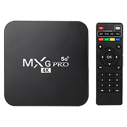 Receptor TV Box MXG PRO 5G 4K 4GB RAM / 32GB / Android 10.1 - Preto