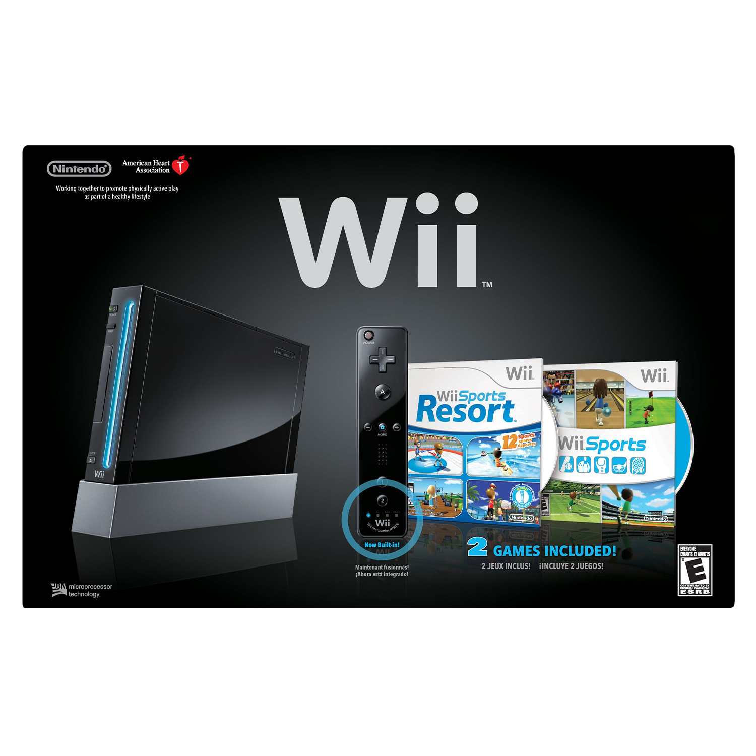 Console Nintendo Wii com Wii Sports - Preto (Recondicionado)
