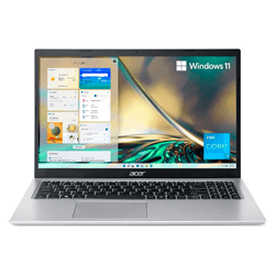 Notebook Acer A515-56-347N 15.6" Intel I3-1115G4 128GB SSD / 8GB RAM / Windows 11 - Prata