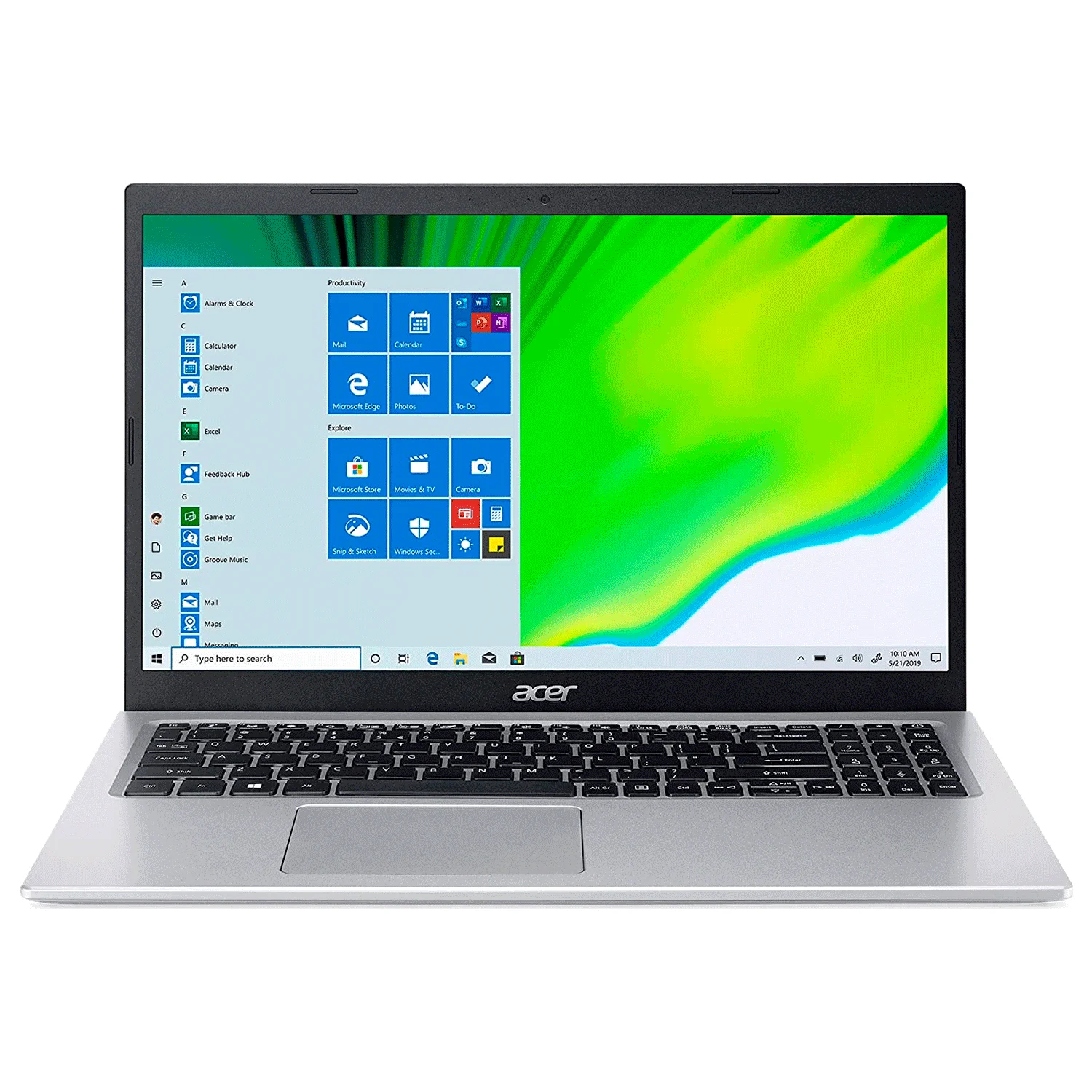 Notebook Acer A515-56-36UT 15.6" Intel Core i3-1115G4 128GB SSD 4GB RAM Tela - Prata
