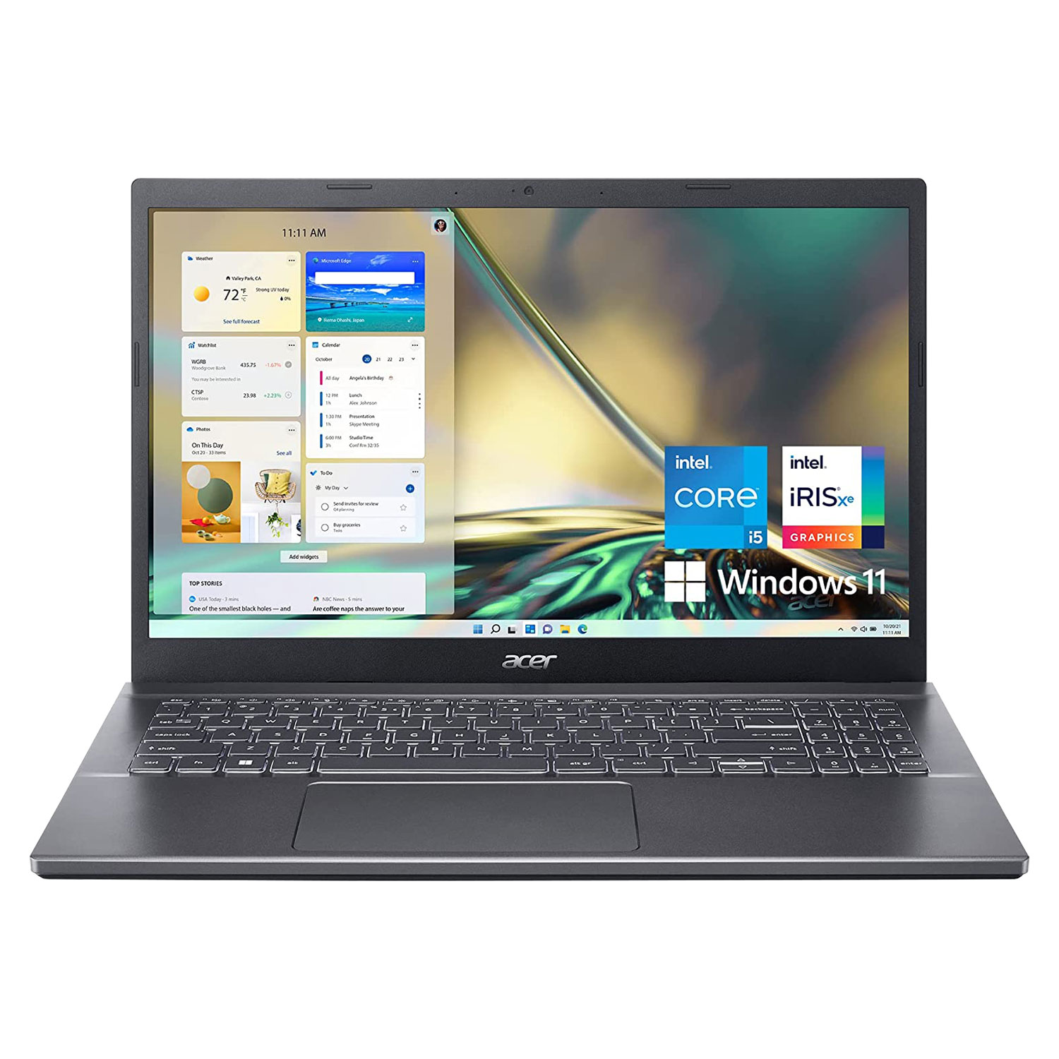 Notebook Acer A515-57-53T2 15.6" Intel Core i5-1235U 512GB SSD 8GB RAM Tela 15.6" - Cinza
