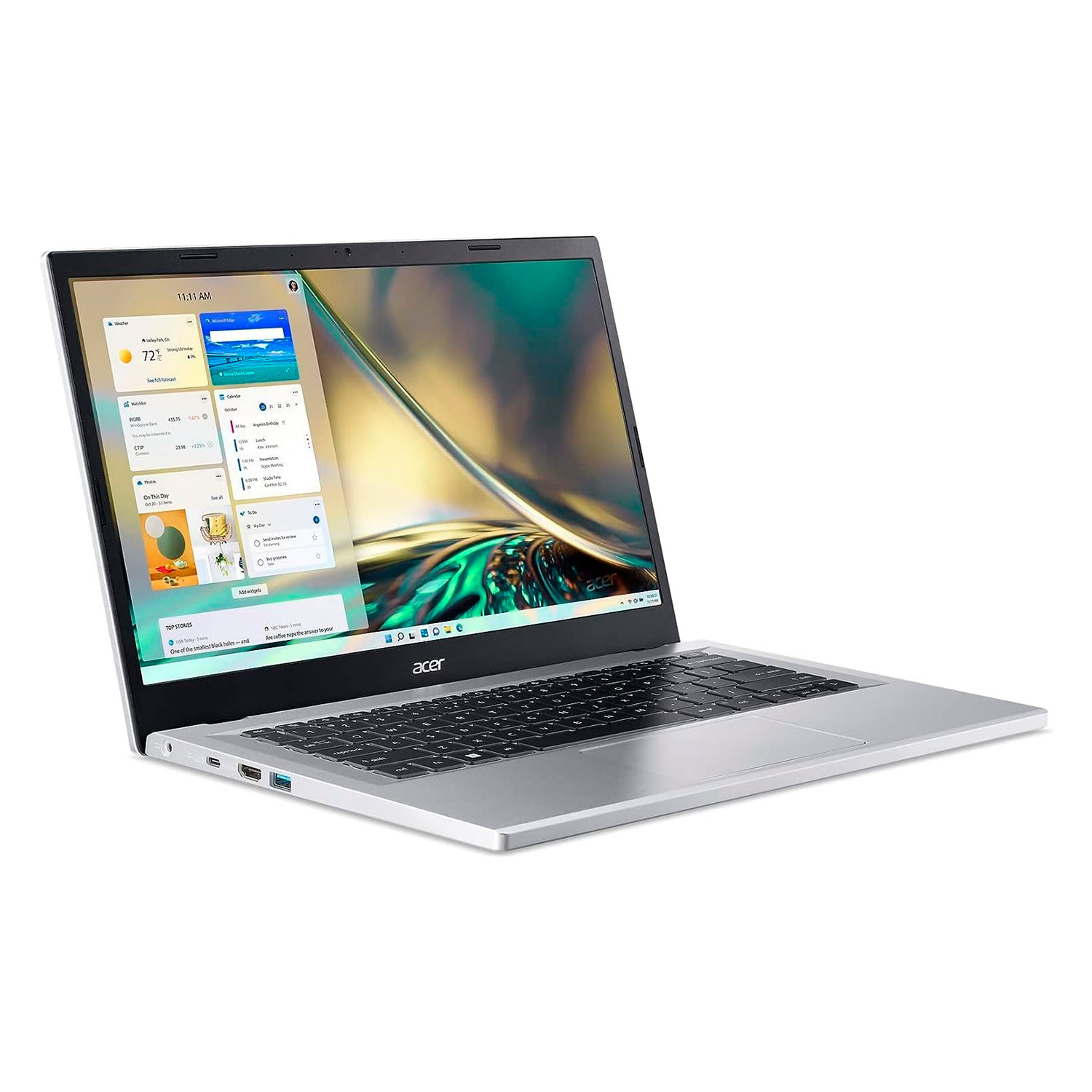 Notebook Acer Aspire 3 A314-23P-R3QA 14" AMD Ryzen 5 7520U 512GB SSD 8GB RAM - Prata