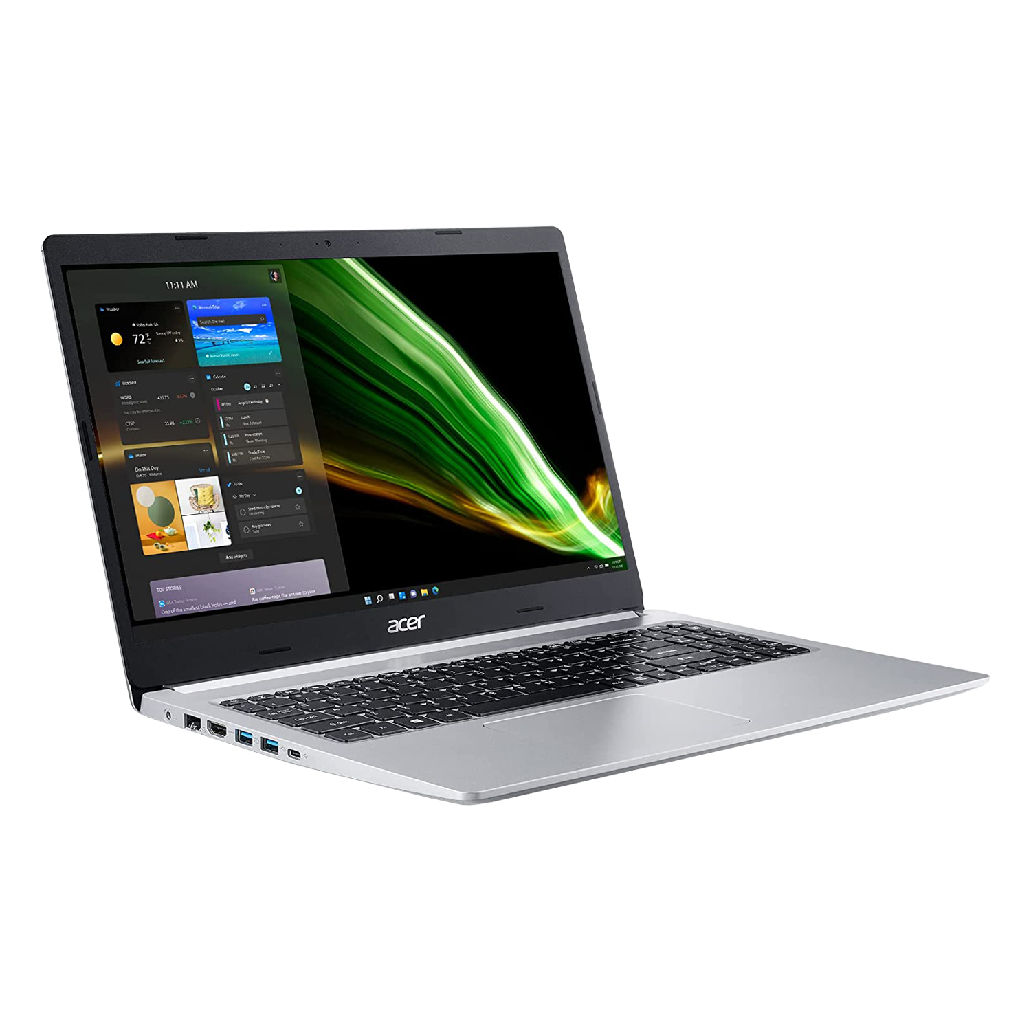 Notebook Acer Aspire 5 A515-45-R74Z 15.6" Ryzen 5-5500U 256GB SSD 8GB RAM - Prata