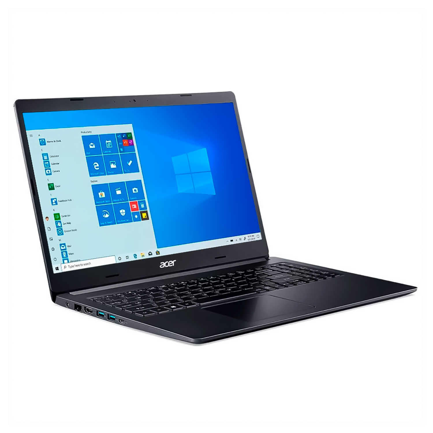 Notebook Acer Aspire 5 A515-54-76FS 15.6" Intel Core i7 10510U 256GB SSD 8GB RAM - Preto