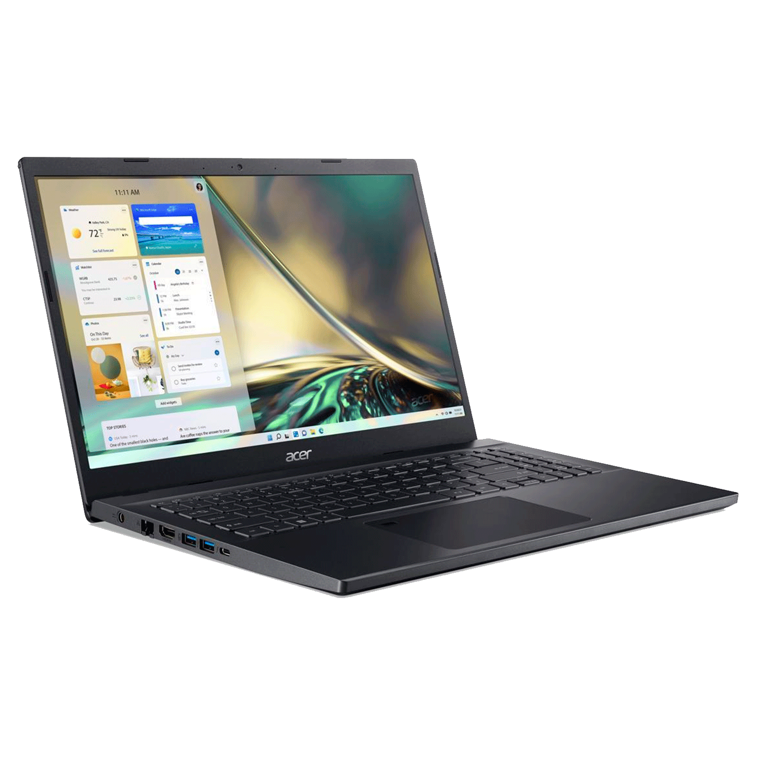 Notebook Acer Aspire 7 A715-76-73L8 Intel i7 12650H / 8GB RAM / 512 SSD / Tela Full HD 15.6" / Windows 11 - Preto
