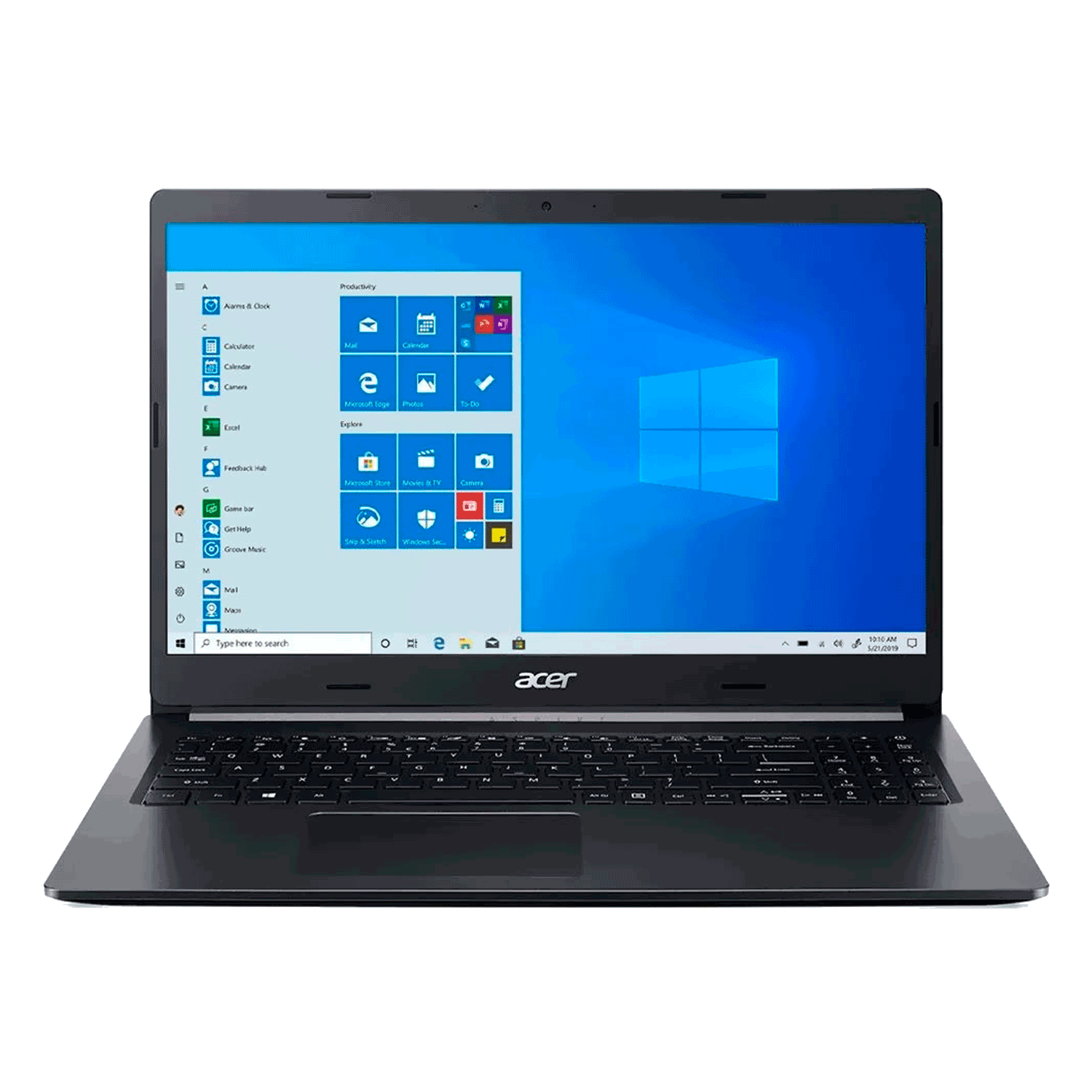 Notebook Acer Aspire A515-54-354F 15.6" Intel Core i3-10110U 1TB HDD 4GB - Preto
