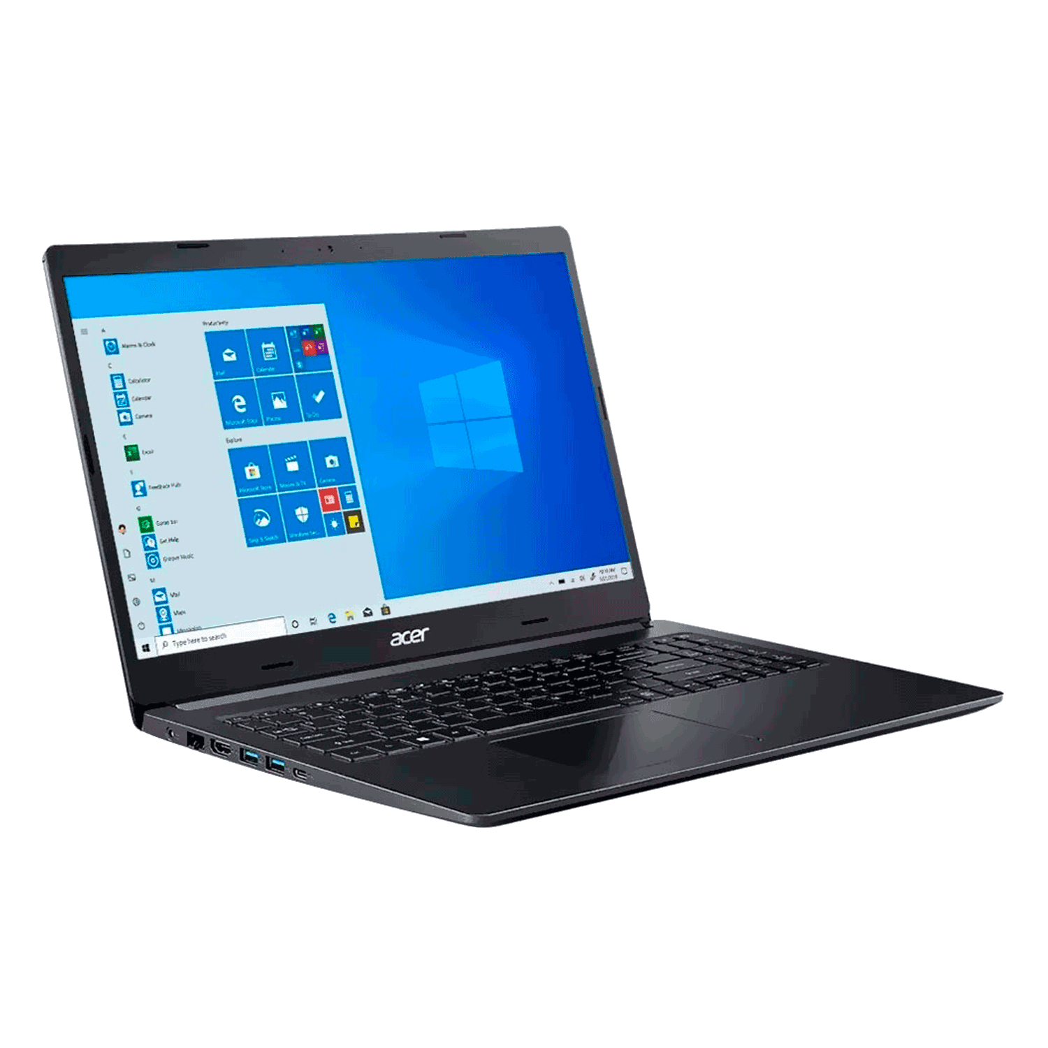 Notebook Acer Aspire A515-54-354F 15.6" Intel Core i3-10110U 1TB HDD 4GB - Preto
