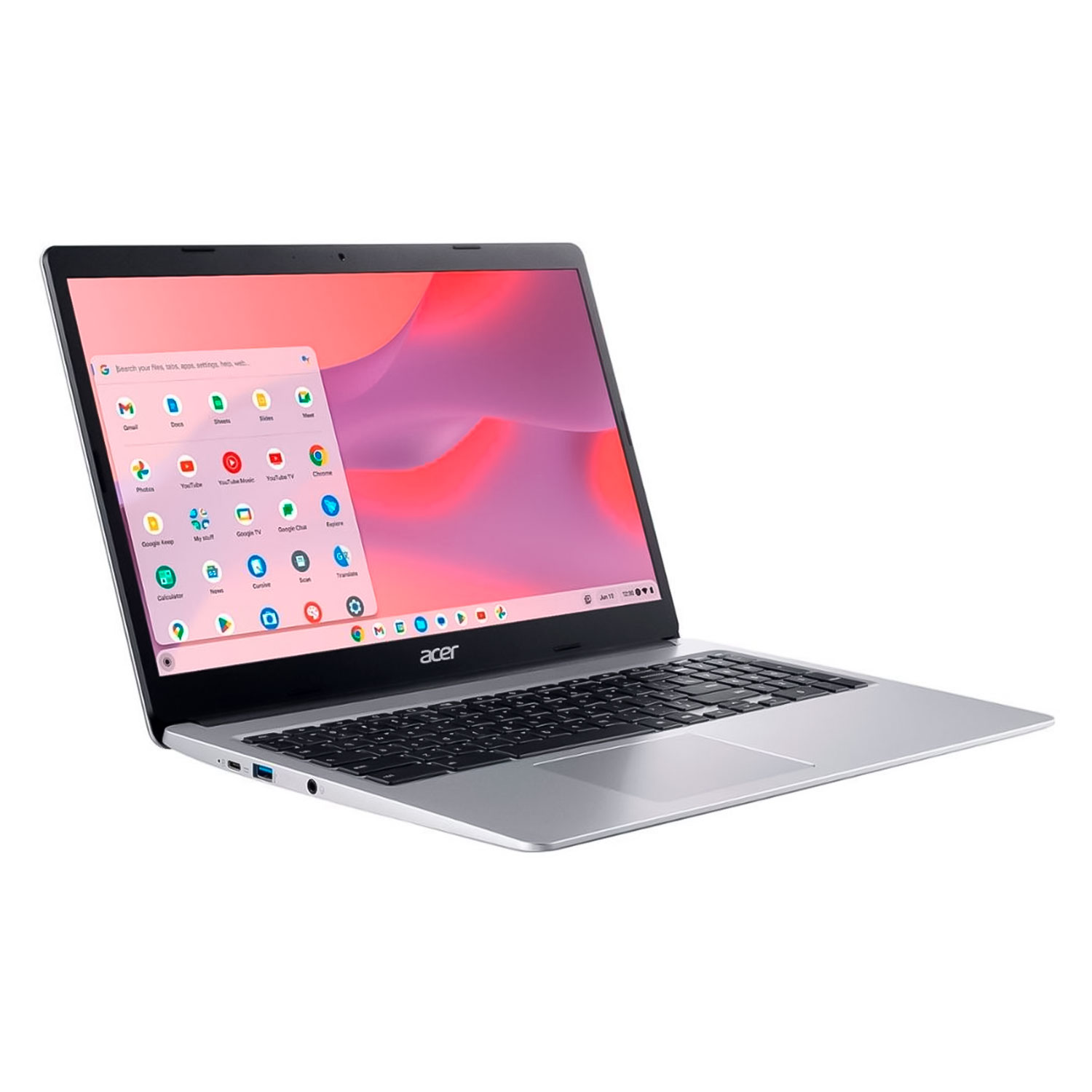 Notebook Acer Chromebook CB315-3H-C69K 15.6" Intel Celeron N4020 64GB eMMC 4GB RAM - Pure Prata