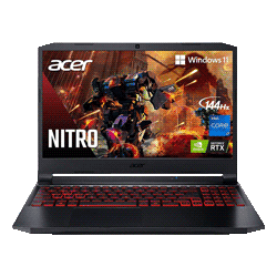 Notebook Gamer Acer Nitro 5 AN515-57-79TD Intel Core i7 11800 / 8GB RAM / 512SSD / Tela Full HD 15.6" / RTX 3050TI 4GB - Preto