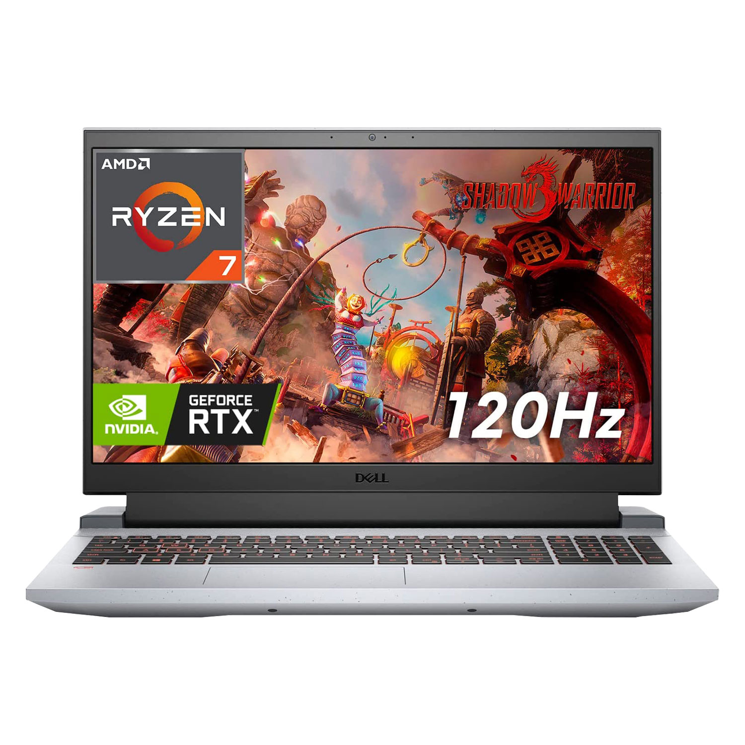 Notebook Gamer Dell G15RE-A386GRY-PUS AMD Ryzen 7 6800H / Tela Full HD 15.6" / 16GB de RAM / 512GB SSD / GeForce RTX3050 4GB - Cinza
