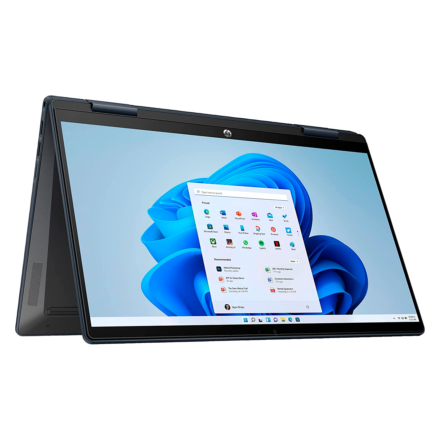 Notebook HP 14-EK0013DX 2 em 1 I3-1215U 8GB / 256GB SSD / Tela 14" FHD / Windows 11 / Touch - Azul