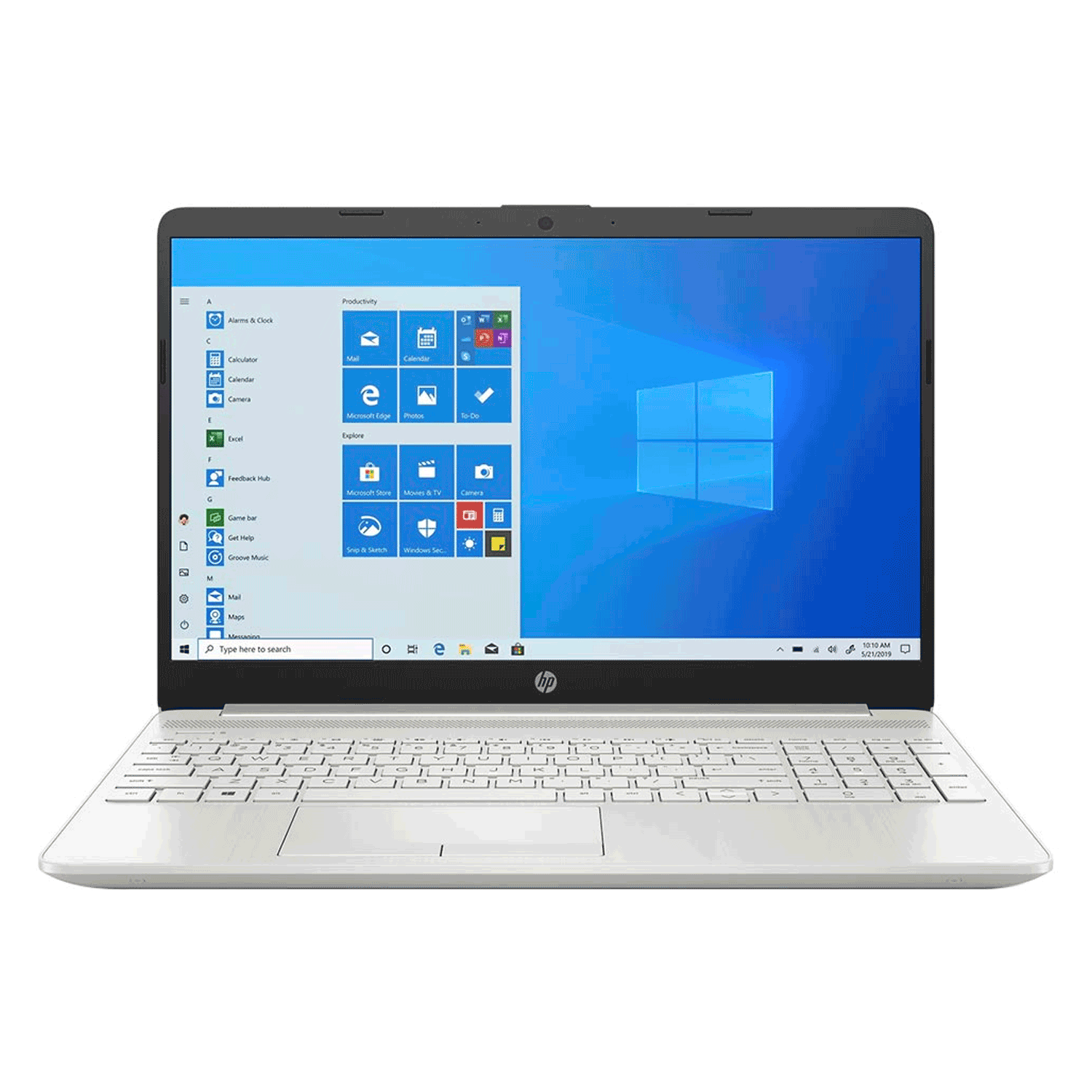 Notebook HP 15-DW1084LA 15.6" Intel Core I7-10510U 512GB SSD 8GB RAM - Prata