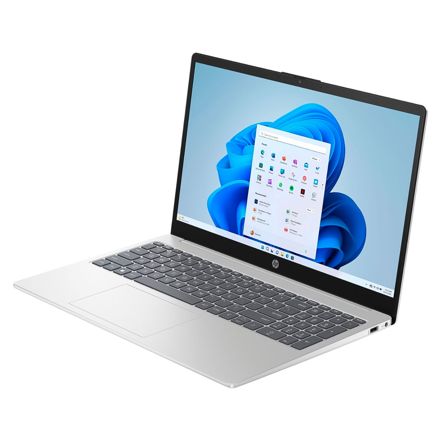 Notebook HP 15-FC0093DX 15.6" AMD Ryzen 5 7520U 256GB 16GB RAM - Prata