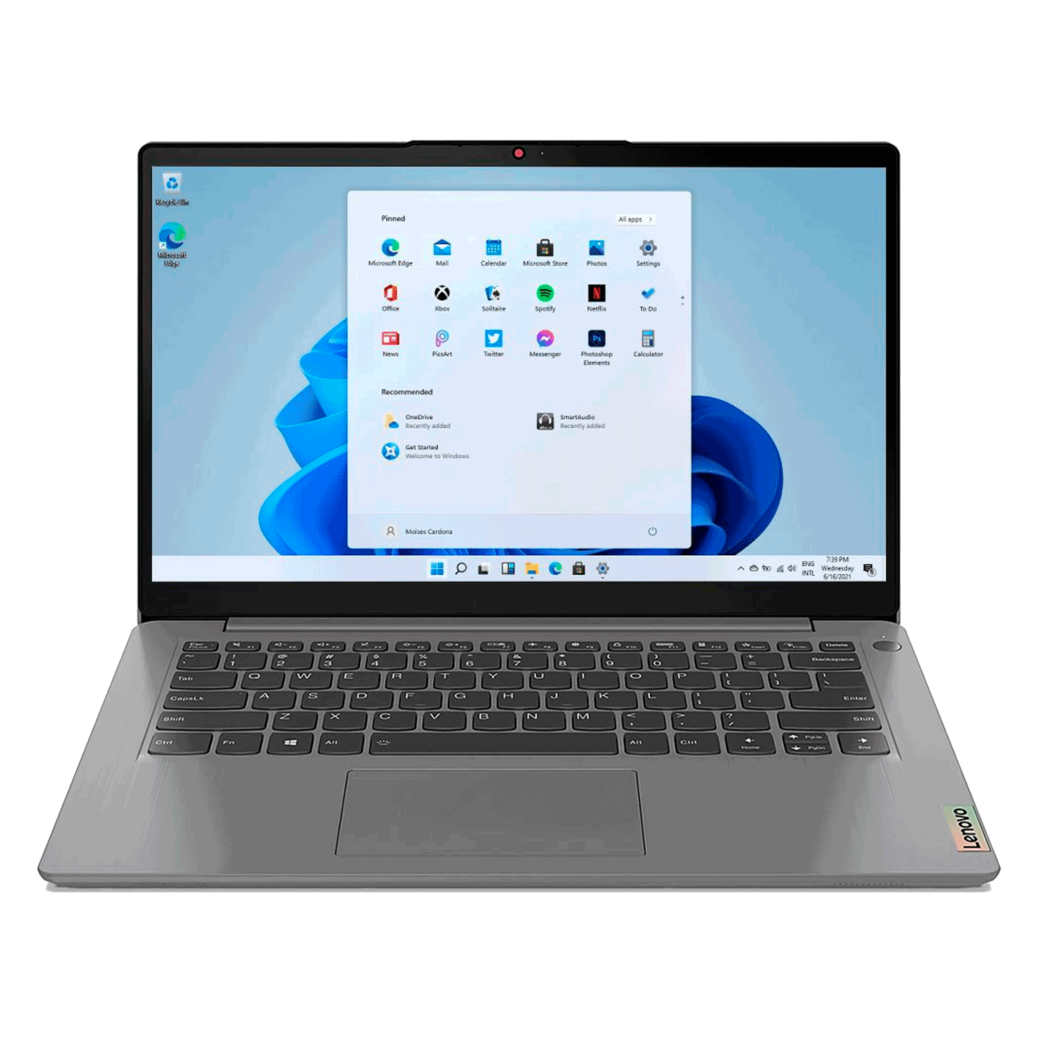 Notebook Lenovo IdeaPad 3 14IT05 81X700FXUS 14" Intel Core i5-1135G7 512GB SSD 8GB RAM - Cinza