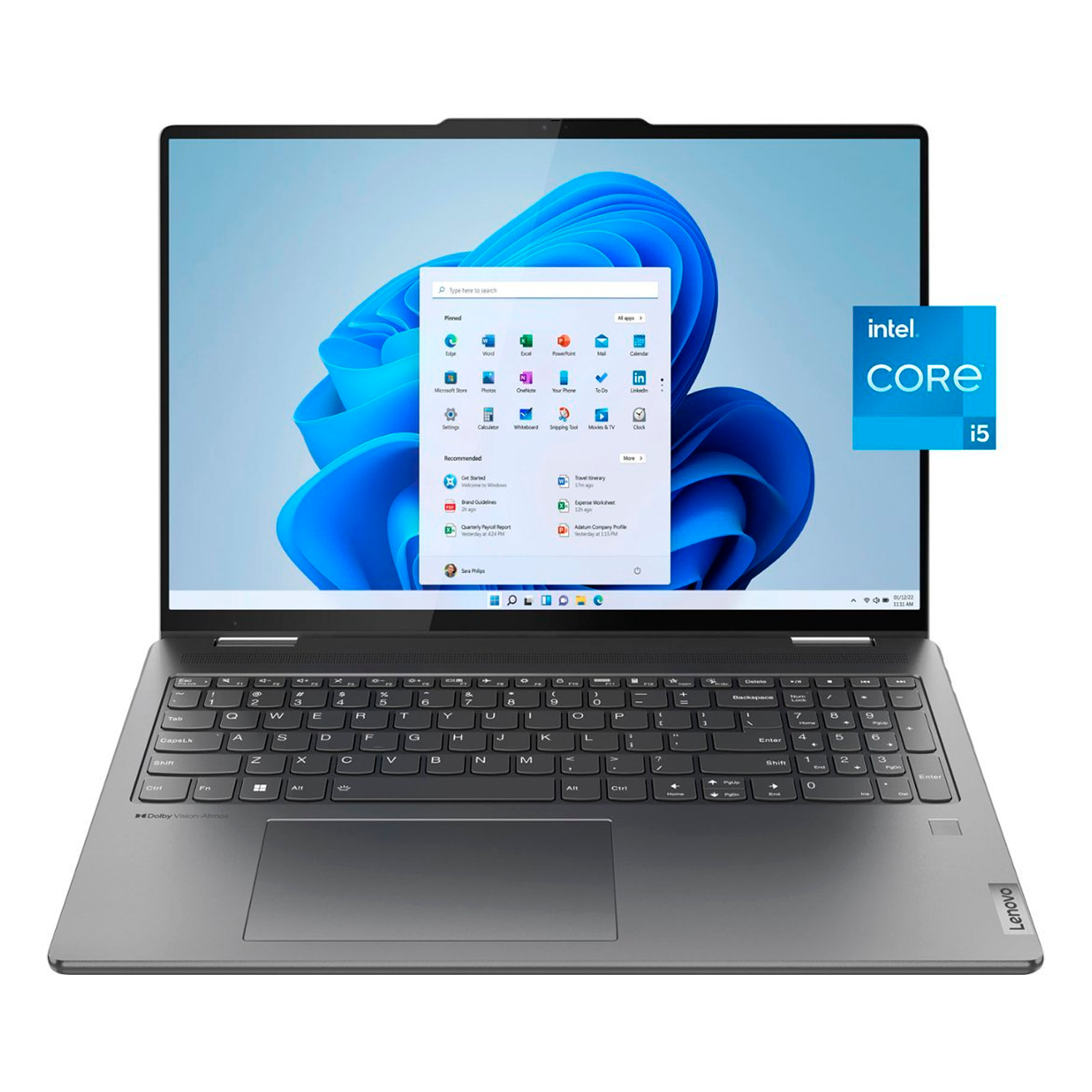 Notebook Lenovo Yoga 7 82YN0001US 16" Intel Core I5-1335U 512GB SSD / 8GB RAM - Cinza