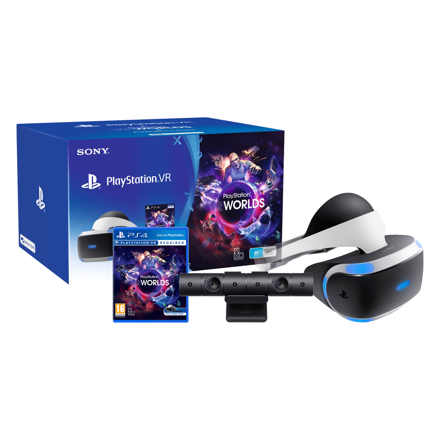 Óculos de Realidade Virtual PlayStation VR / Câmera / VR Worlds - CUH-ZVR2  (Sem Garantia) no Paraguai - Atacado Games - Paraguay