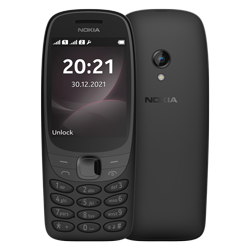 Celular Nokia 6310 4G 32GB / Dual SIM / Tela 2.8'' / Whatsapp Wifi / Bluetooth / Câmera 0.3 MP - Preto