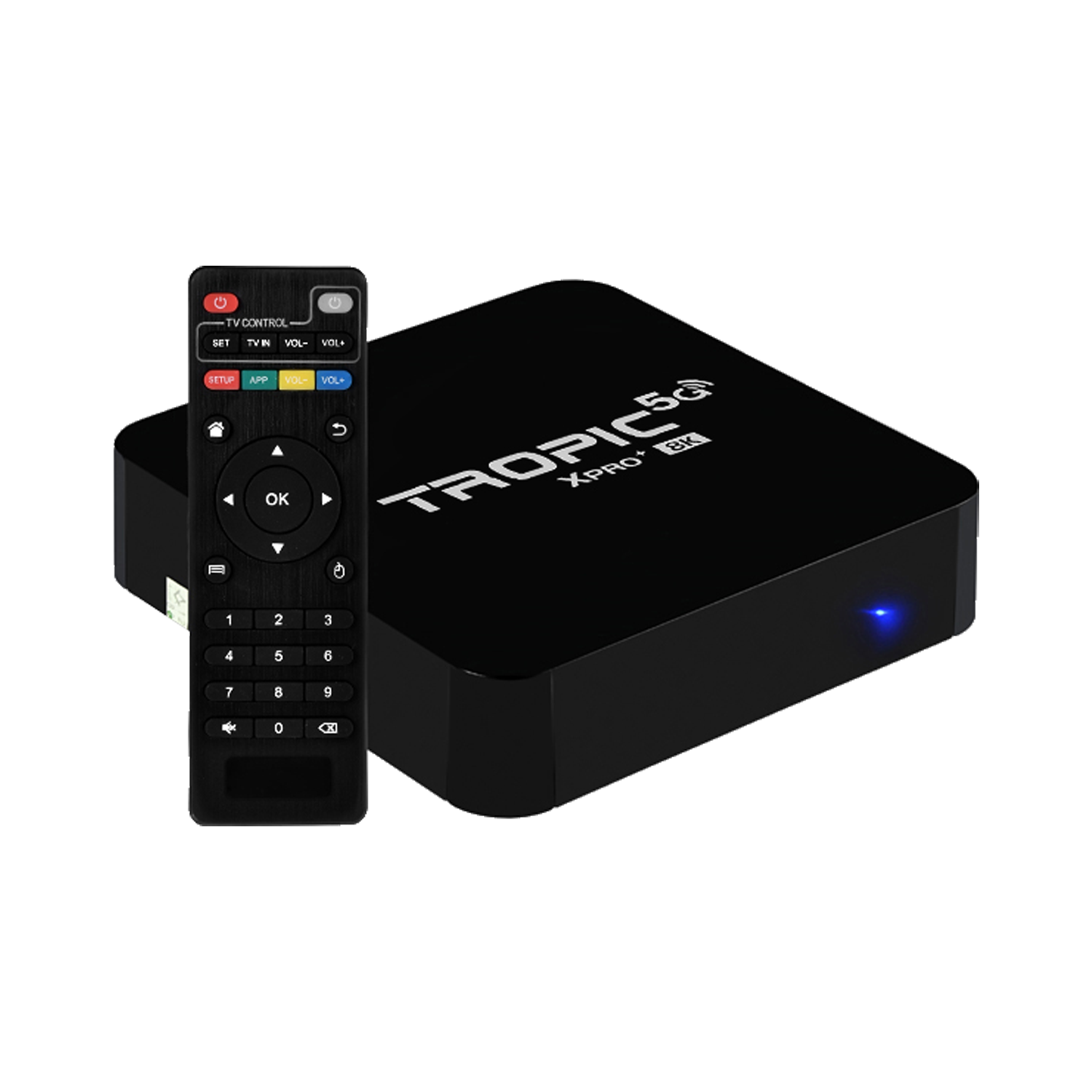 Receptor TV Box Tropic XPRO+ 8K 32GB RAM / 256GB / Wifi -5G / Android 12.1 - Preto