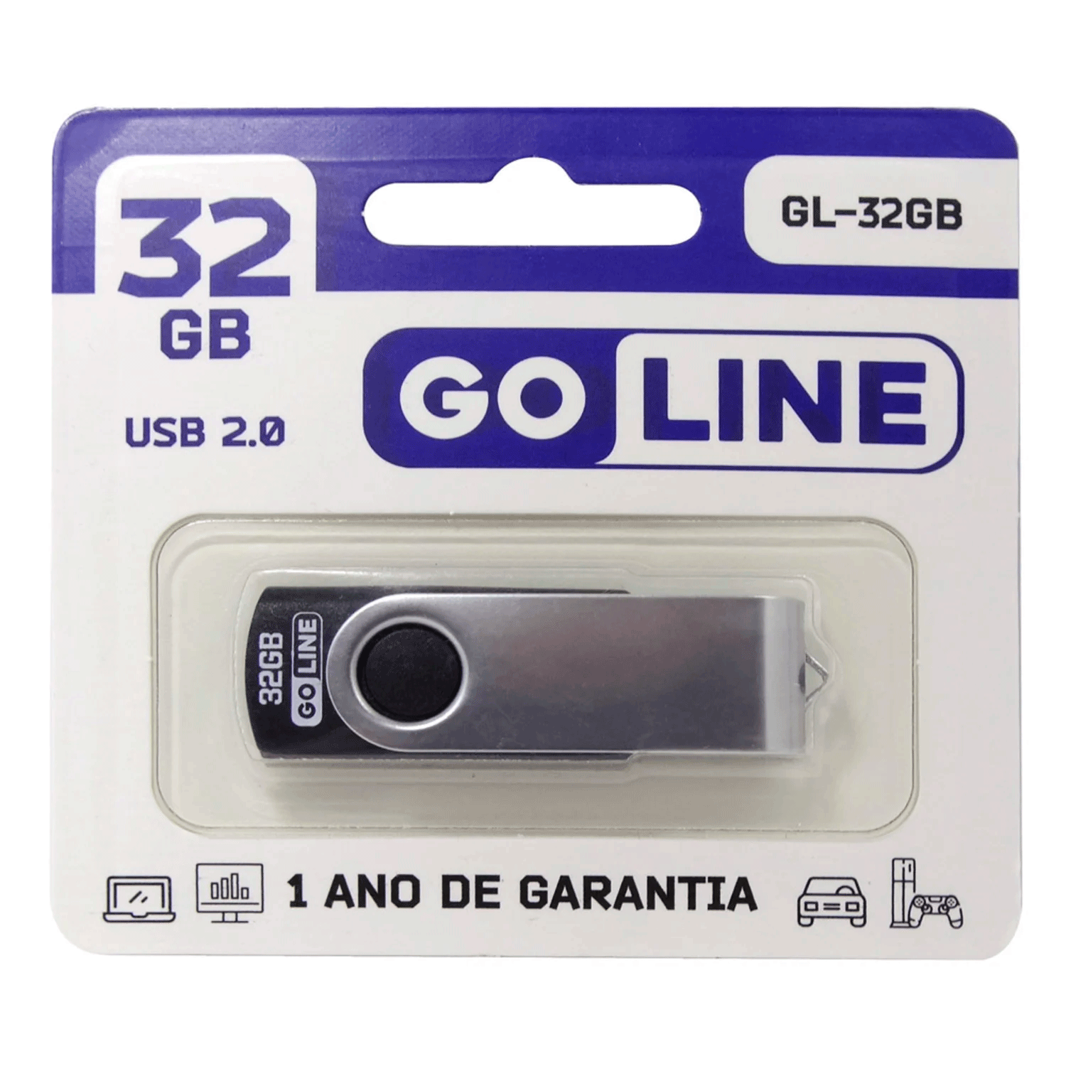 Pendrive Goline GL-32GB 32GB USB 2.0 - Preto