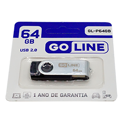 Pendrive GoLine GL-64GB 64GB / USB - Preto