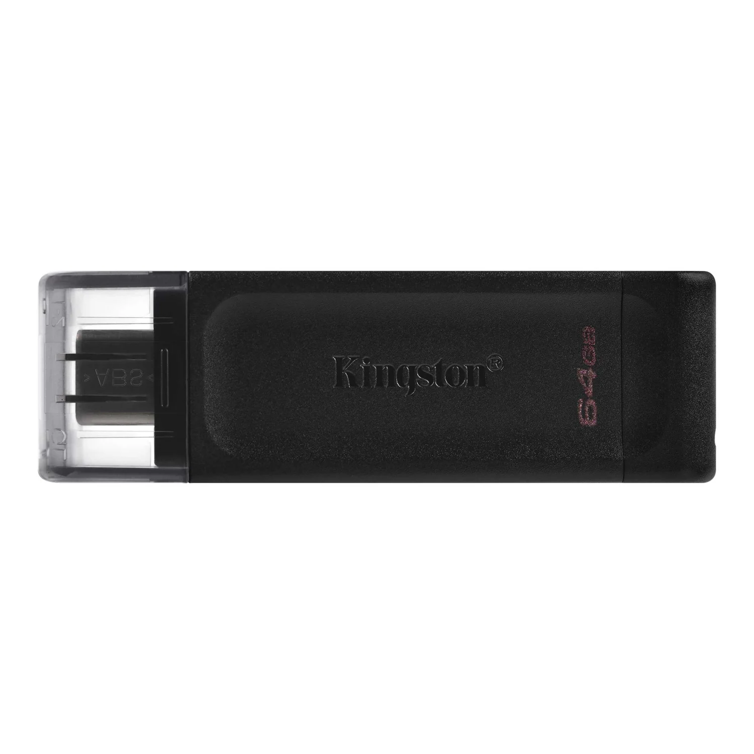 Pendrive Kingston DataTraveler 64GB USB-C/USB 3.2 - Preto DT70/64GB