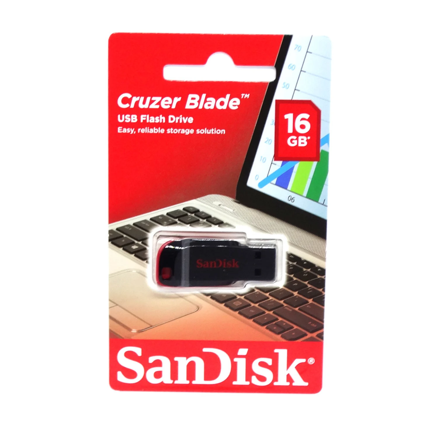 Pendrive SanDisk Cruzer Blade 16GB USB-A USB 2.0 - SDCZ50-016G-B35