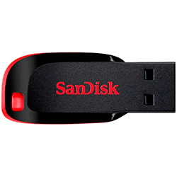 Pendrive SanDisk Z50 Cruzer Blade 64GB USB-A USB 2.0 - SDCZ50-064G-B35