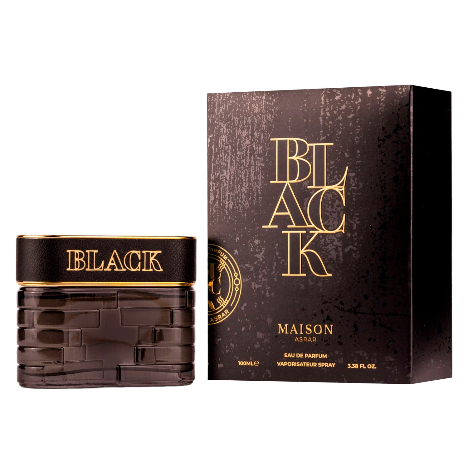 Perfume Maison Asrar Black Eau de Parfum Masculino 100ml