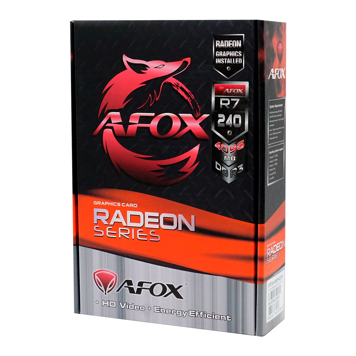 Placa de Vídeo Afox AMD Radeon R7-240 4GB DDR3 - AFR7240-4096D3H4