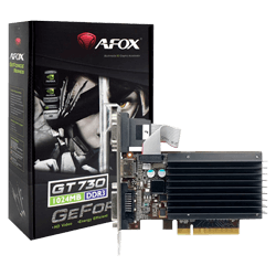 Placa de Vídeo Afox GeForce GT-730 1GB / DDR3 - (AF730-1024D3L3-V3)