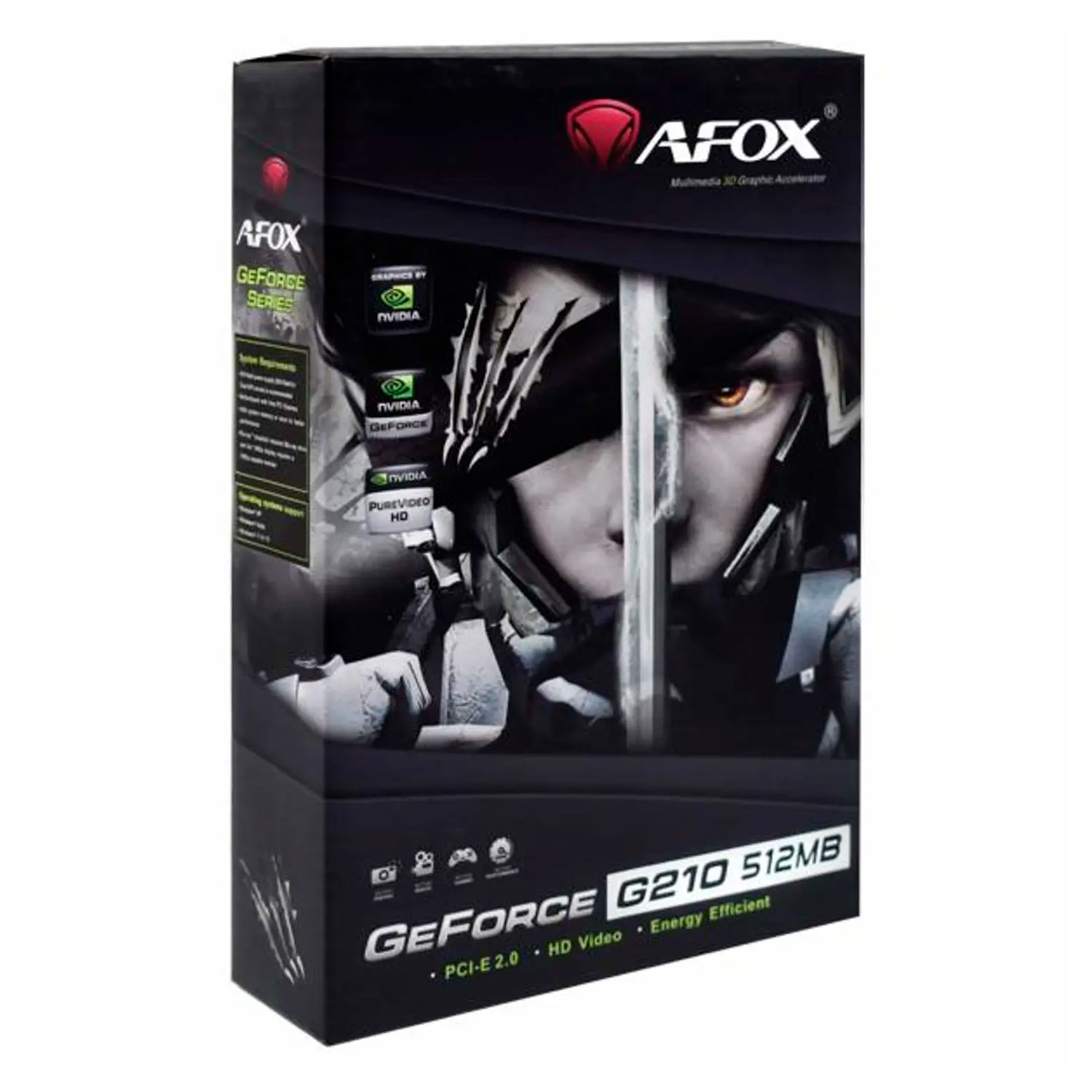 Placa de Vídeo Afox NVIDIA GeForce G-210 512MB DDR3 - AF210-512D3L3-V
