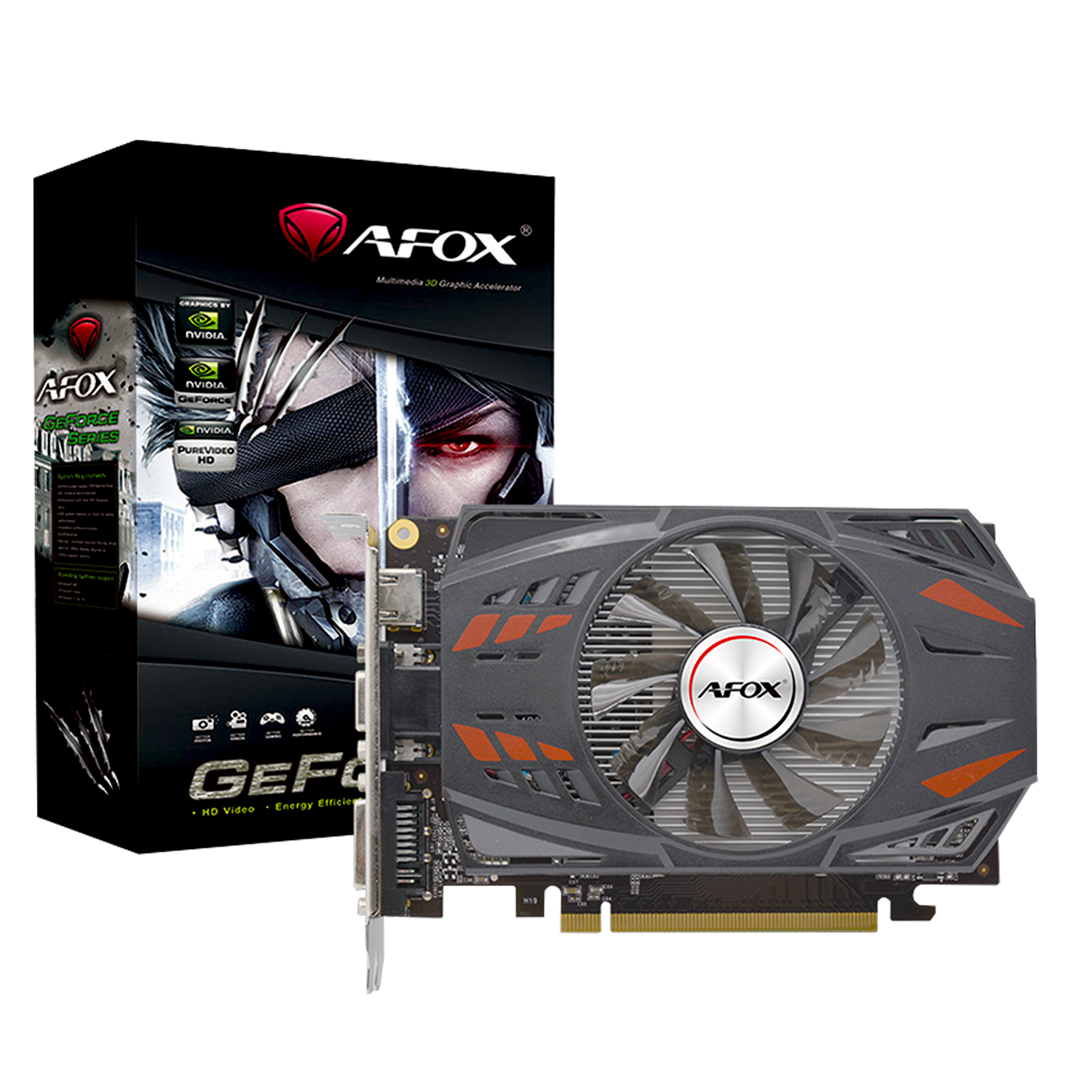 Placa de Vídeo Afox NVIDIA GeForce GT-730 4GB DDR3 - AF730-4096D3L6