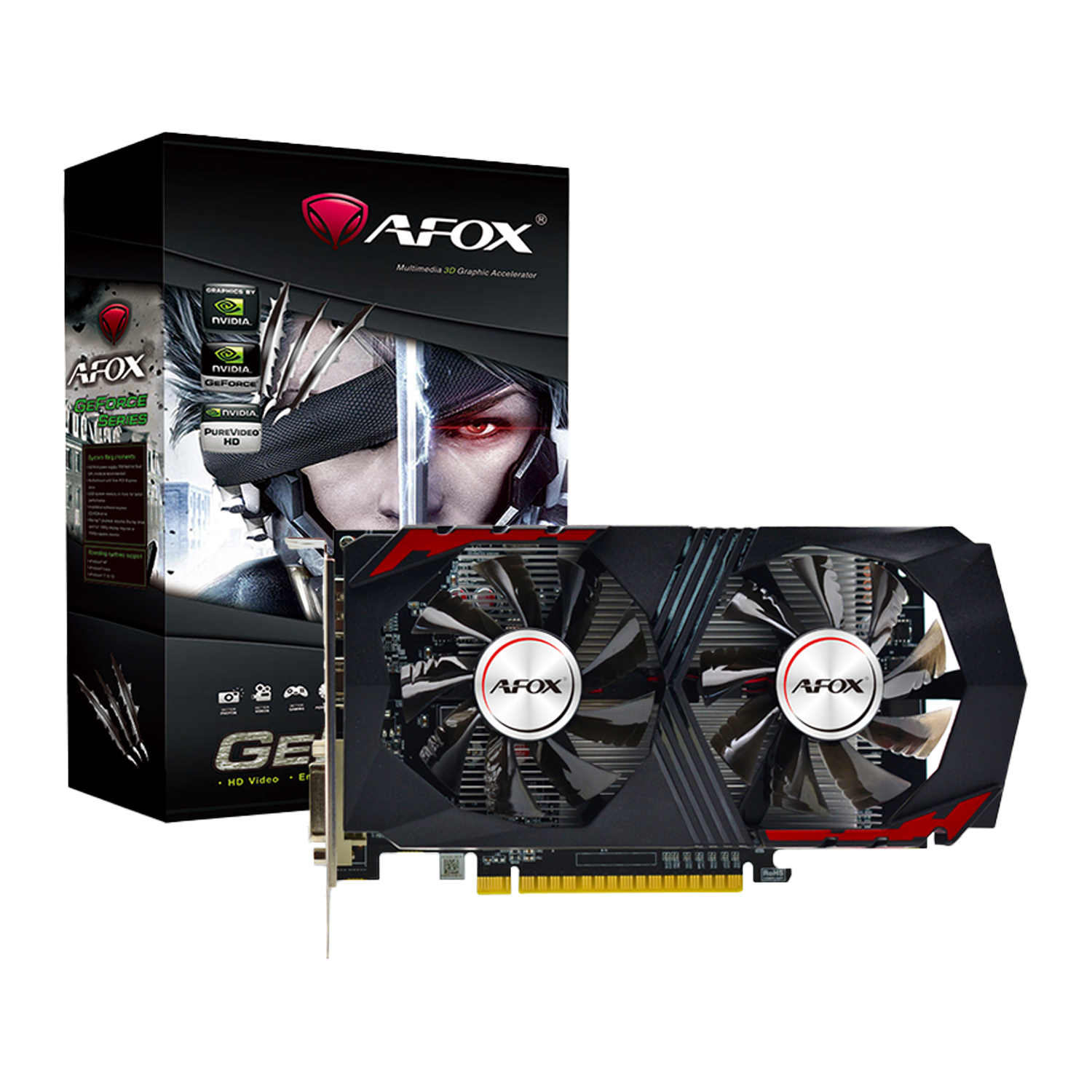 Placa de Vídeo Afox NVIDIA GeForce GTX-750TI 4GB DDR5 - AF750TI-4096D5H1-V2