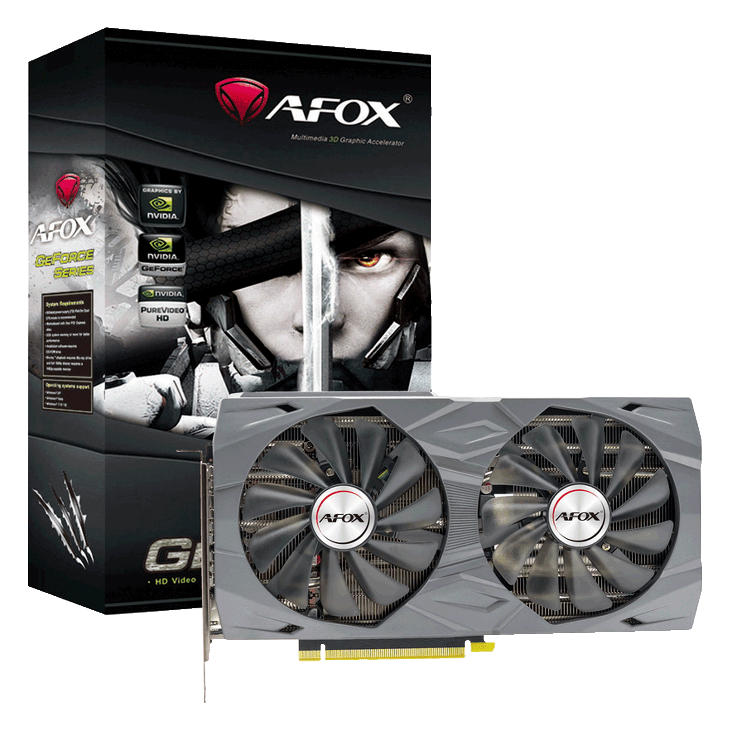 Placa de Vídeo Afox NVIDIA GeForce RTX 3060Ti 8GB GDDR6 - AF3060TI-8192D6H2