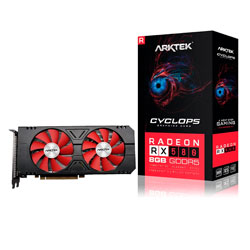 Placa de Vídeo Arktek Cyclops AMD Radeon RX 580 8GB GDDR5 - AKR580D5S8GH1 (Apenas Mineração)