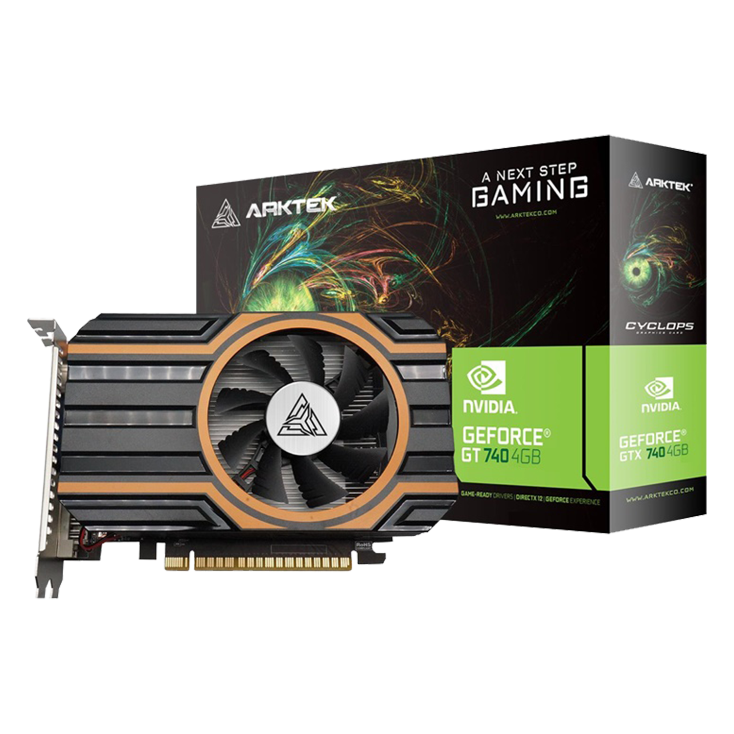 Placa de Vídeo Arktek Cyclops Gaming NVIDIA GeForce GTX-750 2GB DDR5 - AKN750D5S2GH1