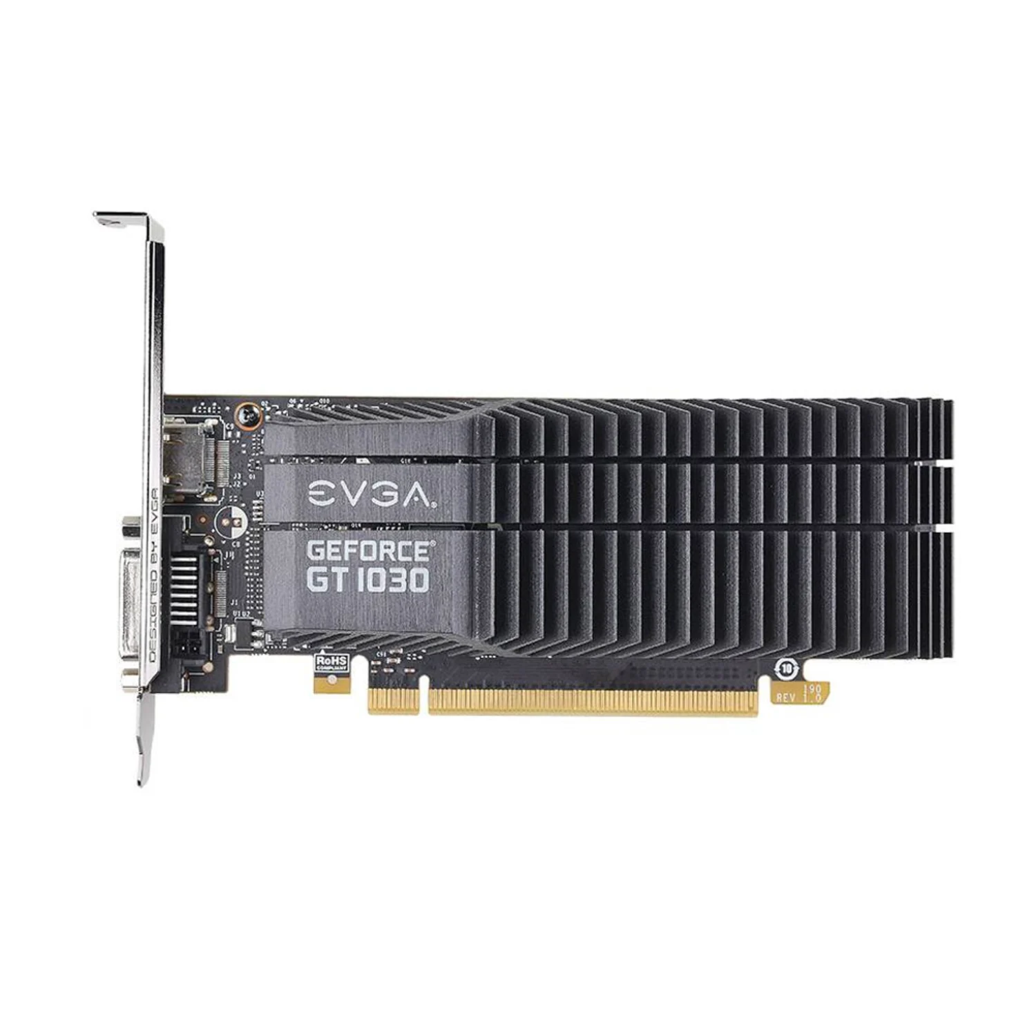 Placa de Vídeo EVGA NVIDIA GeForce GT 1030 2GB DDR4 - 02G-P4-6332-KR