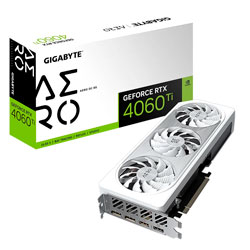 Placa de Vídeo Gigabyte Aero OC NVIDIA GeForce RTX 4060 8GB GDDR6 - GV-N4060AERO OC-8GD