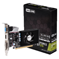 Placa de Vídeo Goline 1GB GeForce GT210 DDR2 - GL-GT210