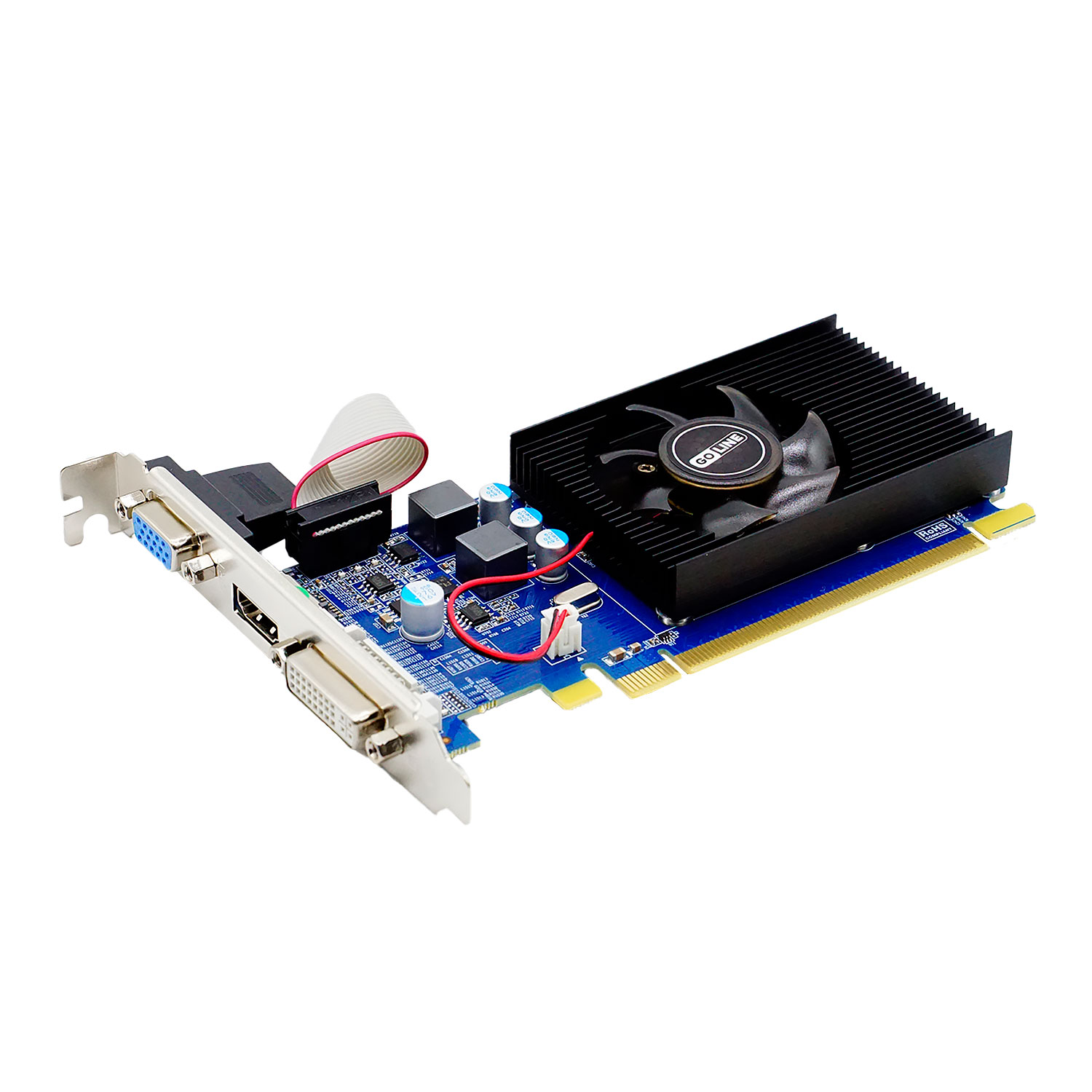 Placa de Vídeo Goline R5-230 AMD Radeon R5 230 1GB DDR3 - GL-R5-230-1GB-D3 (1 Ano de Garantia)