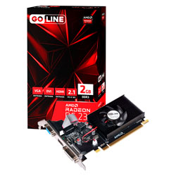 Placa de Vídeo Goline R5-230 Pcyes Radeon R5 230 2GB DDR3 - GL-R5-230-2GB (1 Ano de Garantia)