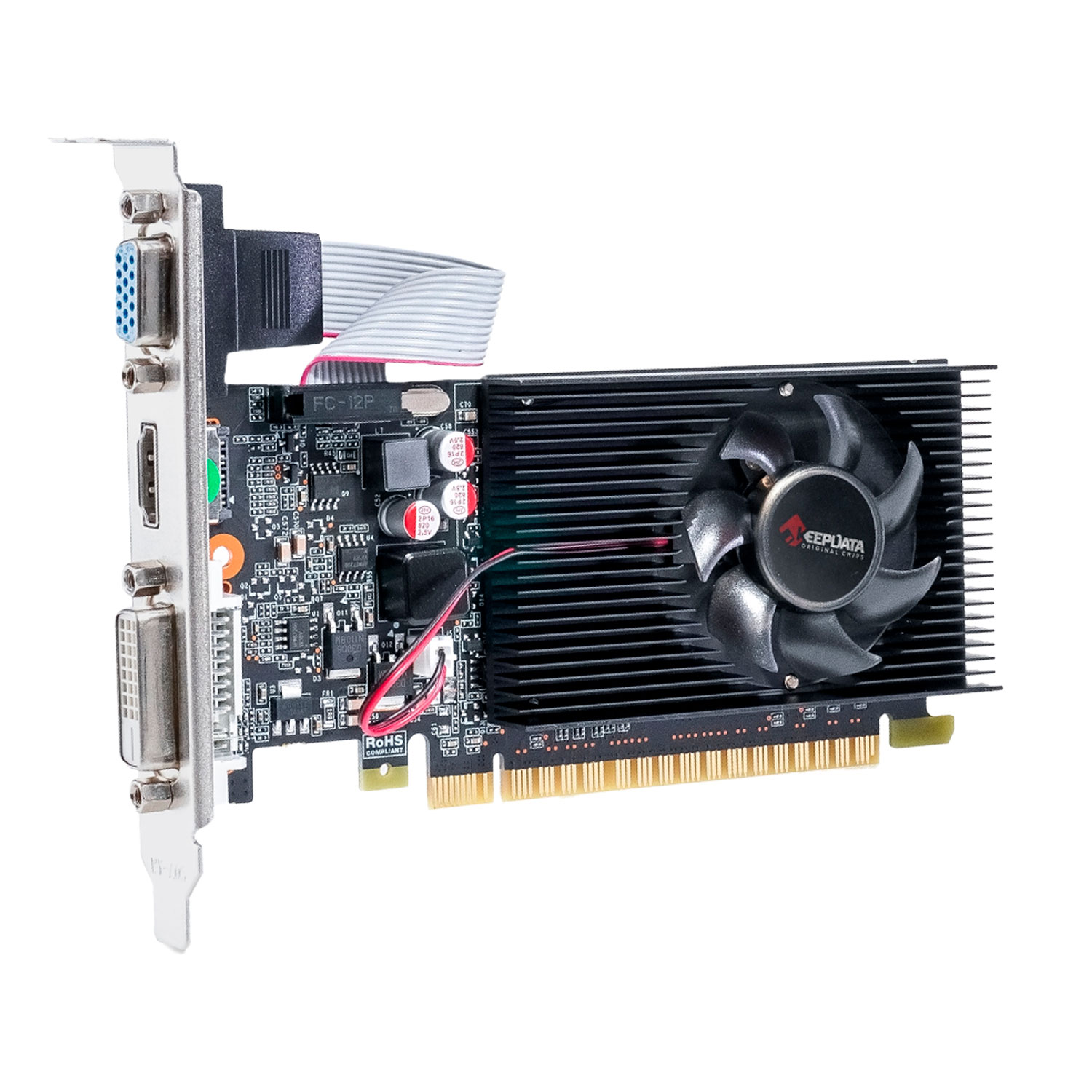 Placa de Vídeo Keepdata NVIDIA GeForce GT-730 2GB DDR3