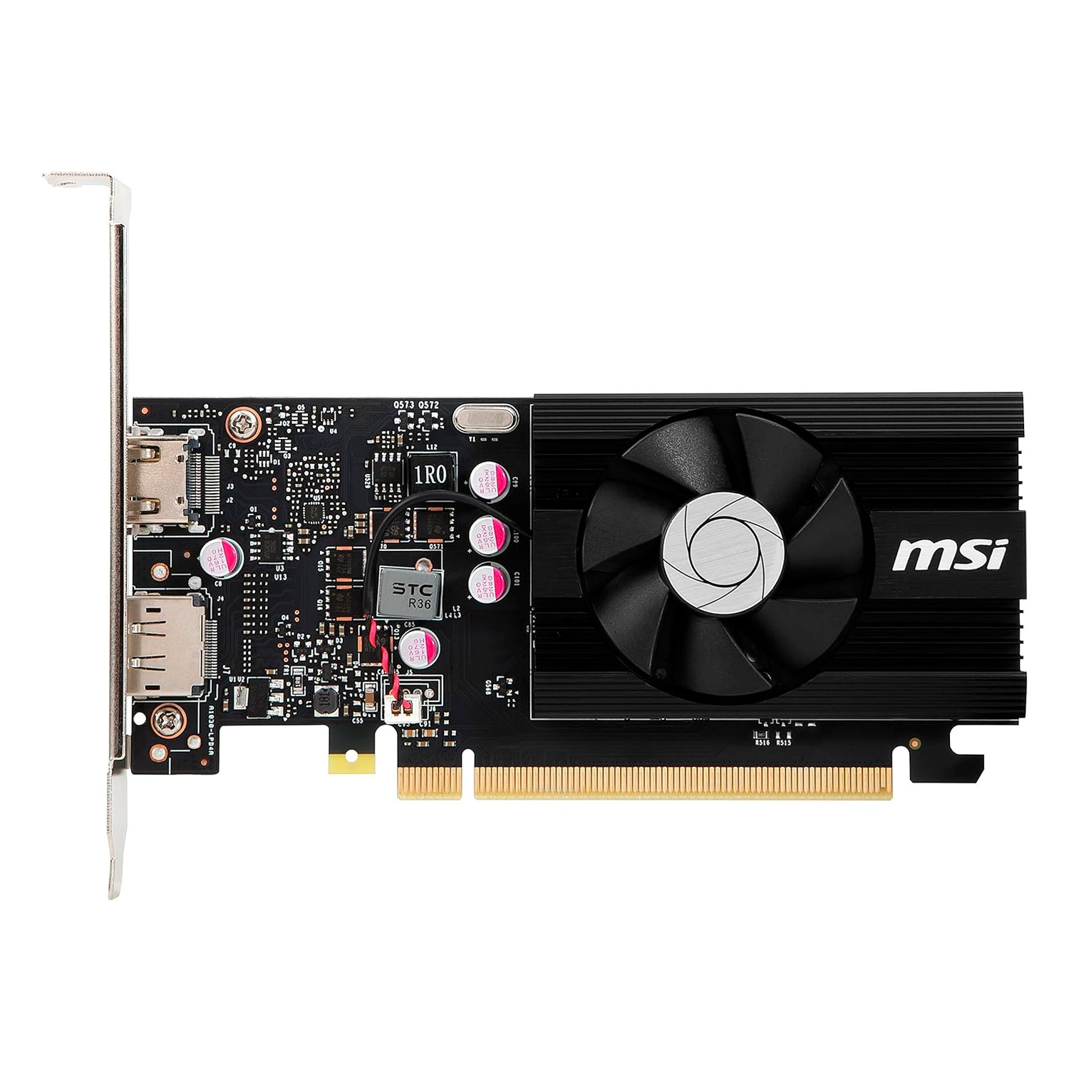 Placa de Vídeo MSI NVIDIA GeForce GT-1030 LP OC 4GD4 4GB - 912-V812-001