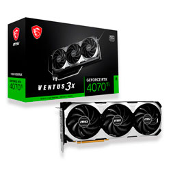 Placa de Vídeo MSI Ventus 3X OC NVIDIA GeForce RTX 4070Ti 12GB GDDR6X - 912-V513-461