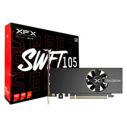 Placa de Vídeo XFX Speedster SWFT105 Radeon RX-6400 4GB GDDR6 - RX-64XL4SFG2
