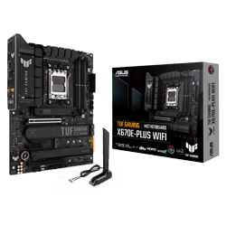 Placa Mãe Asus TUF Gaming X670E-Plus Wi-Fi / Socket AMD AM5 / Chipset X670 / DDR5 / ATX